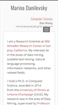 Mobile Screenshot of marinadanilevsky.com