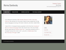 Tablet Screenshot of marinadanilevsky.com
